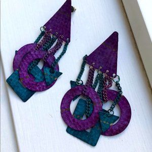 Gigantic 90s earrings!